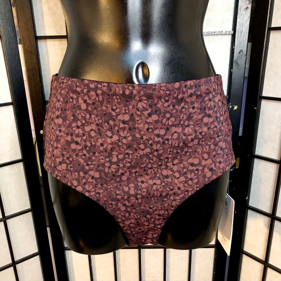 NWT Athleta Triangle Decadent Chocolate Tankini/High Waist Bikini Bottom, B Cup - Picture 11 of 14